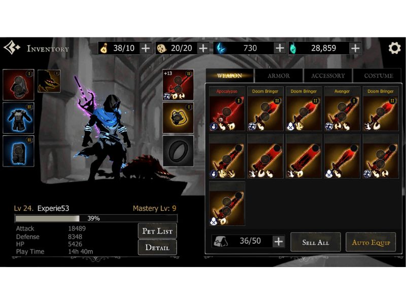 Tính Năng Nổi Bật Của Shadow Of Death Hack 