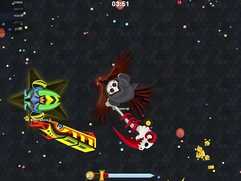 Tham gia đấu trường Online trong Evowars Io Hack