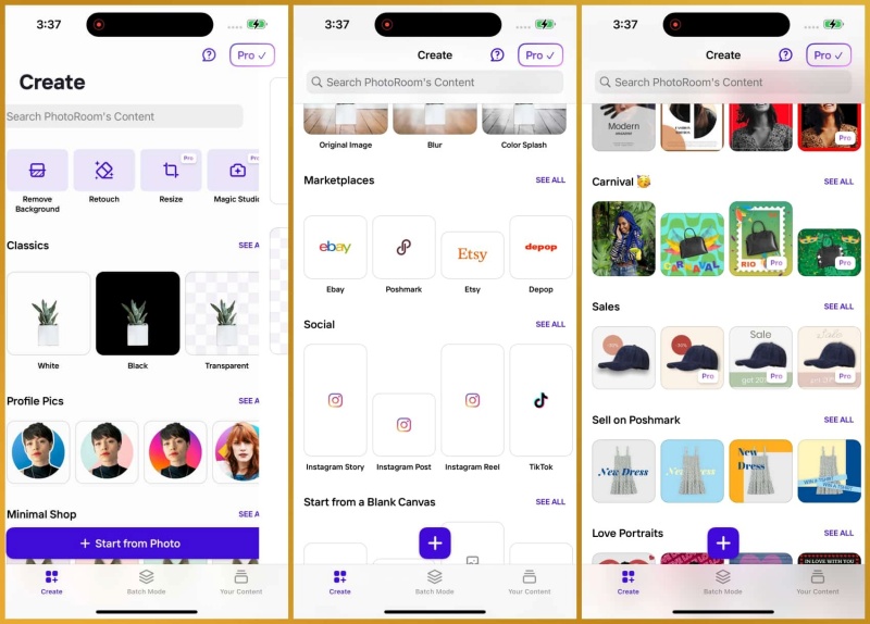 Các tính năng APK của PhotoRoom