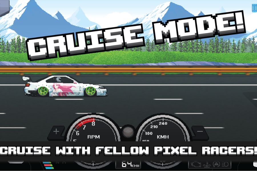 Banner Pixel Car Racer