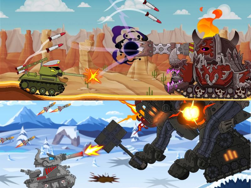 Chinh Phục Nhiều Bản Đồ Đặc Sắc trong Hack Tank Combat