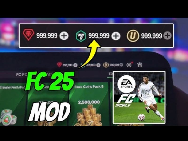 Full Kim Cương trong Hack FIFA Mobile Mod APK