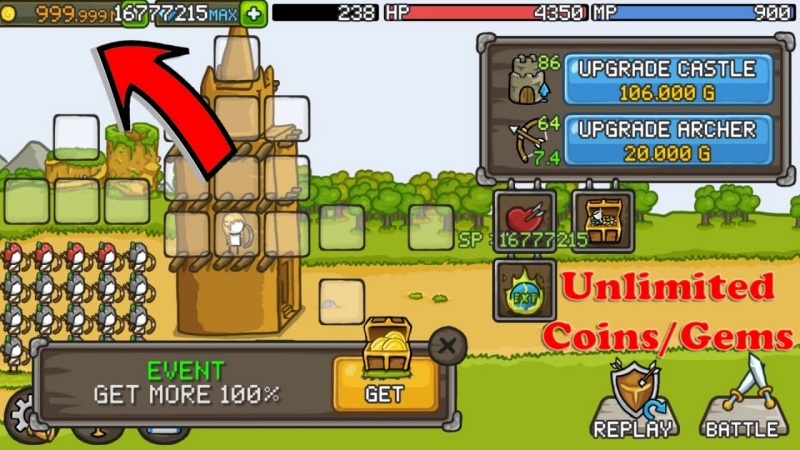 Grow Castle Hack