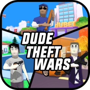 Tải Dude Theft Wars MOD APK (Vô Hạn Tiền, Full Nhân Vật, Bất Tử, Menu) v0.9.0.9e2