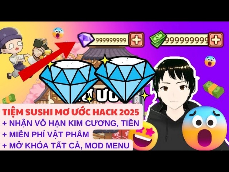 hack Tiệm Sushi Mơ Ước