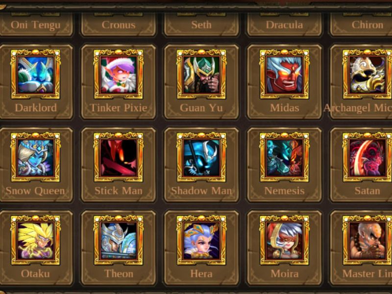 Hệ thống tướng hùng mạnh, kỹ năng cực đỉnh trong Hack Epic Heroes War