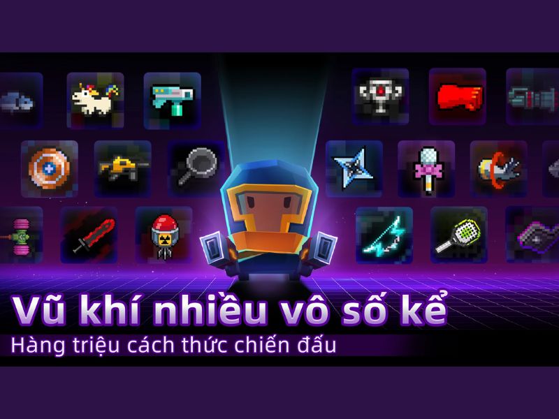 Vũ Khí Đa Dạng trong Hack Soul Knight Mod APK